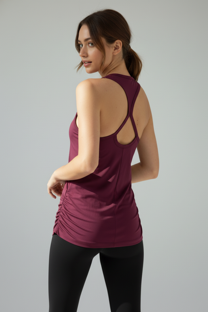 Scorp Aura Sırt Detaylı Kadın Spor Atlet Mürdüm