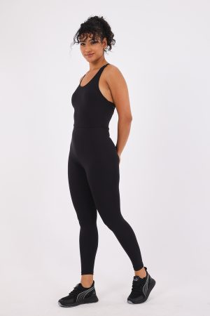 Scorp Intense Kadın Pilates Yoga Spor Tulum Siyah